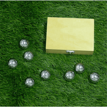 Polished Alloy 8 Boule Bocce Ball Set