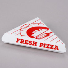 White Clay Pizza Slice Box for Convenient Delivery