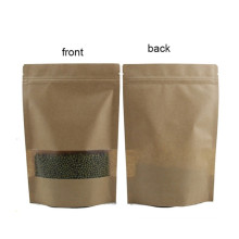 Kraft Paper Stand Up Coffee Zip Bag