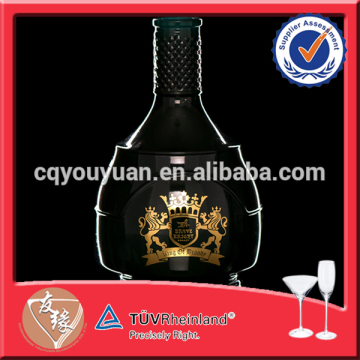 Round Painted Color Glass Bottles with Corks 700 ML Spirit Bottle