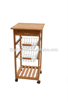 bamboo kitchen trolley with good quality