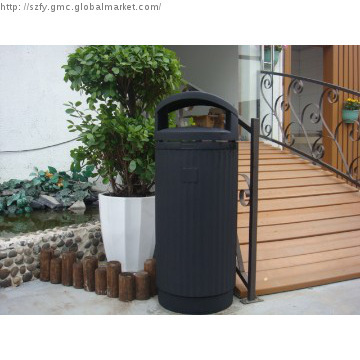 hot sale good quality cast aluminum public trash bins