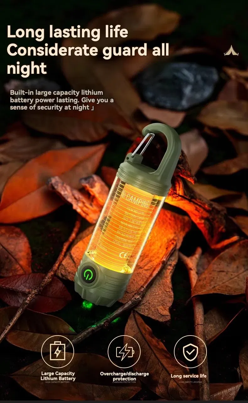 Multi Functional Outdoor Camping Light, Portable, Strong Flashlight, Rechargeable