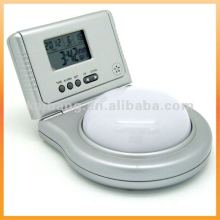 LCD alarm clock with light