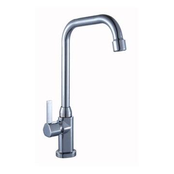 Chromed Square Head Kitchen Faucet Tap