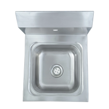 Wall mounted wash basin made of stainless steel