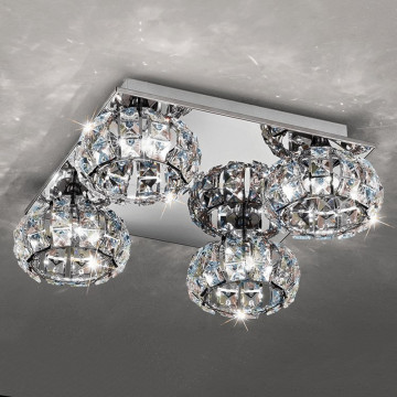 Simple indoor crystal chandelier ceiling light