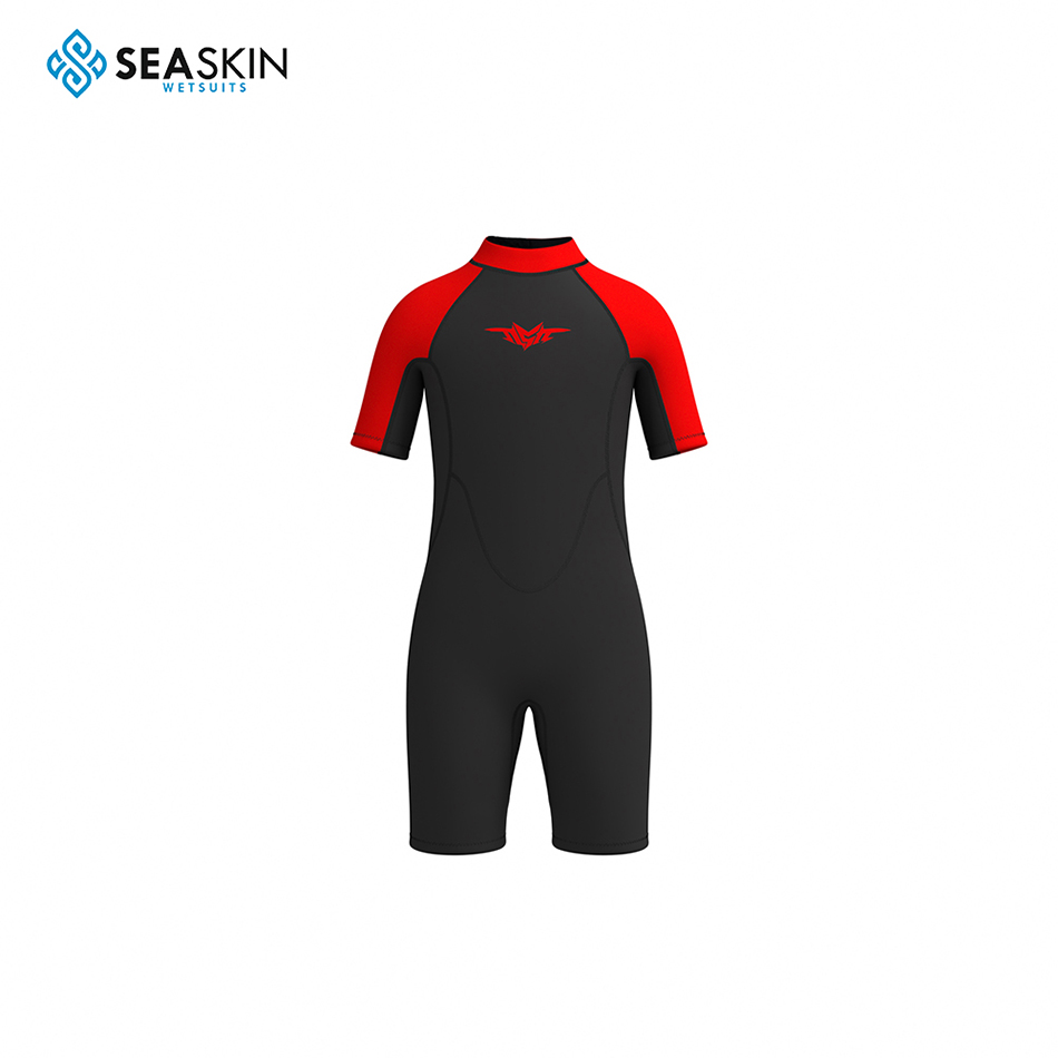 Seaskin Back Zipper Neoprene Freediving Shorty Vetsuit