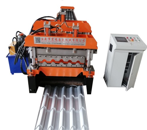 Galvanized steel sheet glazed tile machine