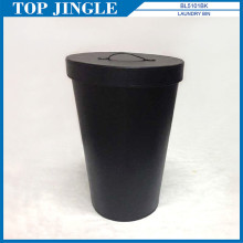 Black Conical Shape Laundry Bin With Lid