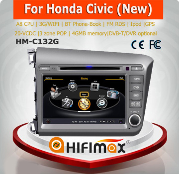 Hifimax car navigation FOR HONDA CIVIC touch screen car dvd player for honda civic 2012 2013 2014