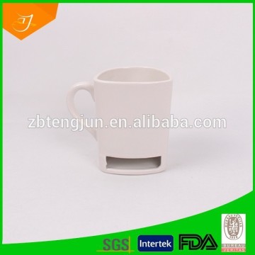 white ceramic biscuit cup,white ceramic mug