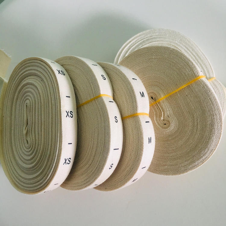 Wholesale In Stock Standard Cotton Size Labels for Clothing