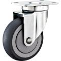 American Medium Duty Fixed Plate Swivel with Brake TPU Caster Wheel