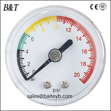 general plastic case small range pressure gauge