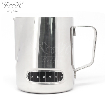 Stainless Steel Creamer Frothing Pitcher With Thermometer