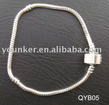 Silver Plating Clasp sterling silver snake bracelet
