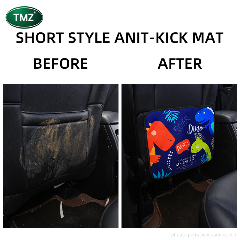 Hot Selling Cartoon Car Anti-Kick Mat impermeável