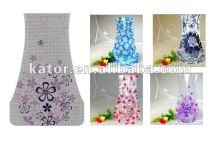 Reusable plastic vase