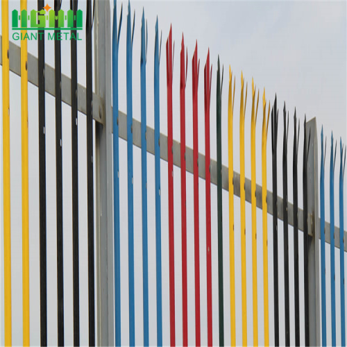 3.0m high PPC GREEN Steel Security Palisade Fencing