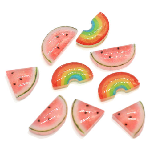 Kawaii Summer Watermelon Flat back Resin Cabochon Scrapbooking DIY Etui na telefon Dekoracje Ozdoby Akcesoria