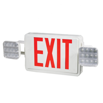 UL Listed emergency light combo with exit sign