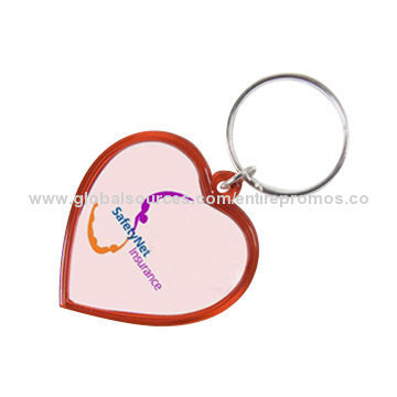 พวงกุญแจคริสตัลรูปหัวใจของขวัญโปรโมชั่น