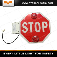 Aluminum safety bus stop signal/School bus stop board/electronic stop traffic sign