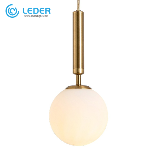 LEDER Yellow dekorative pendant lamp