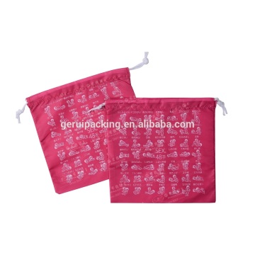 Cheap polyester drawstring bag, silkscreen printed drawstring bag, promotion polyester drawstring bag