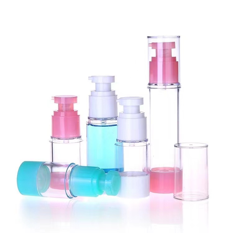 dispensador de envases cosméticos botellas sin aire con bomba