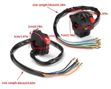 Motorcycle On/Off Button Switch Ignition Engine Stop Light Horn For Honda/Harley