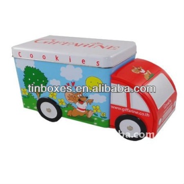 car shape tin canister with many functions