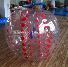 Colour spots human inflatable bumper bubble ball,body bubble ball
