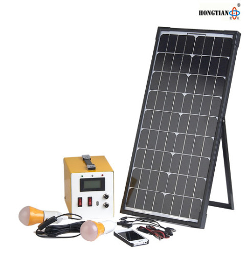 20W DC solar lighting kit with led bulb