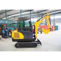 CE EPA EURO 5 เครื่องจักรที่เคลื่อนที่แบบโลก 2.5TON Excavator