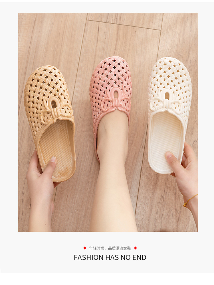 Hot sale solid color non-slip summer hole shoes leisure vacation beach couple shoes or home slippers