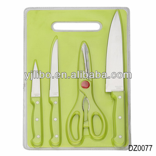 plastic handle knife set