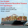 Internationale scheepvaart logistiek van Shantou naar Kopenhagen