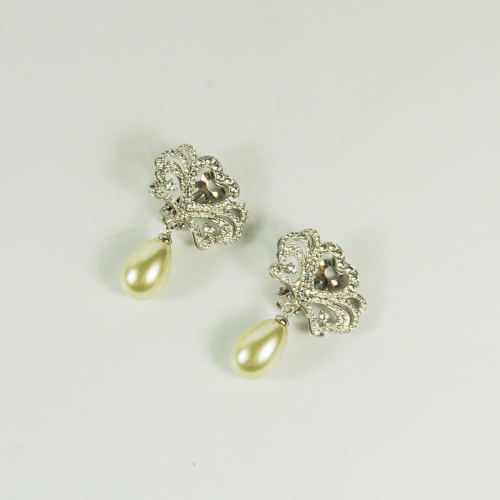 Perle und Diamant Ohrringe