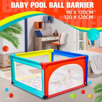 120x120cm Baby Playpen Playing House Indoor Kids Toddler Game Ball Pool Foldable Fence Safety Barrier for Children Playground