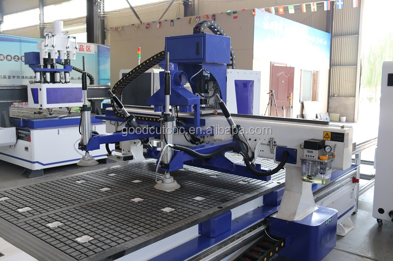 1325 servo wood cutting spring loaded engraving loading and unloading system cnc router with 3d camera price