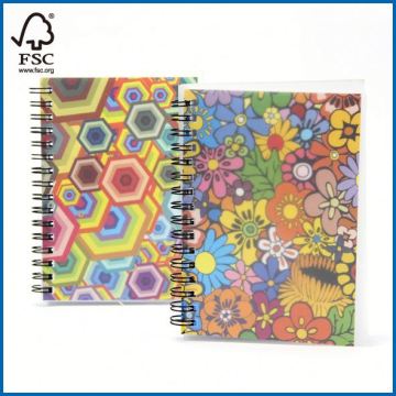 Colorful customized saddle stitched notebook