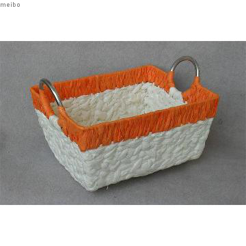 Rectangle and tarpered Iron wire with paper basket