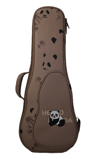 Carrera la bolsa para ukelele de 26 "(patrón de bordado y impresión de panda)