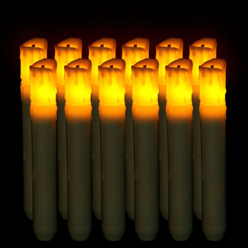 Fiber Head Cylindrical Simulated flame LED Candle