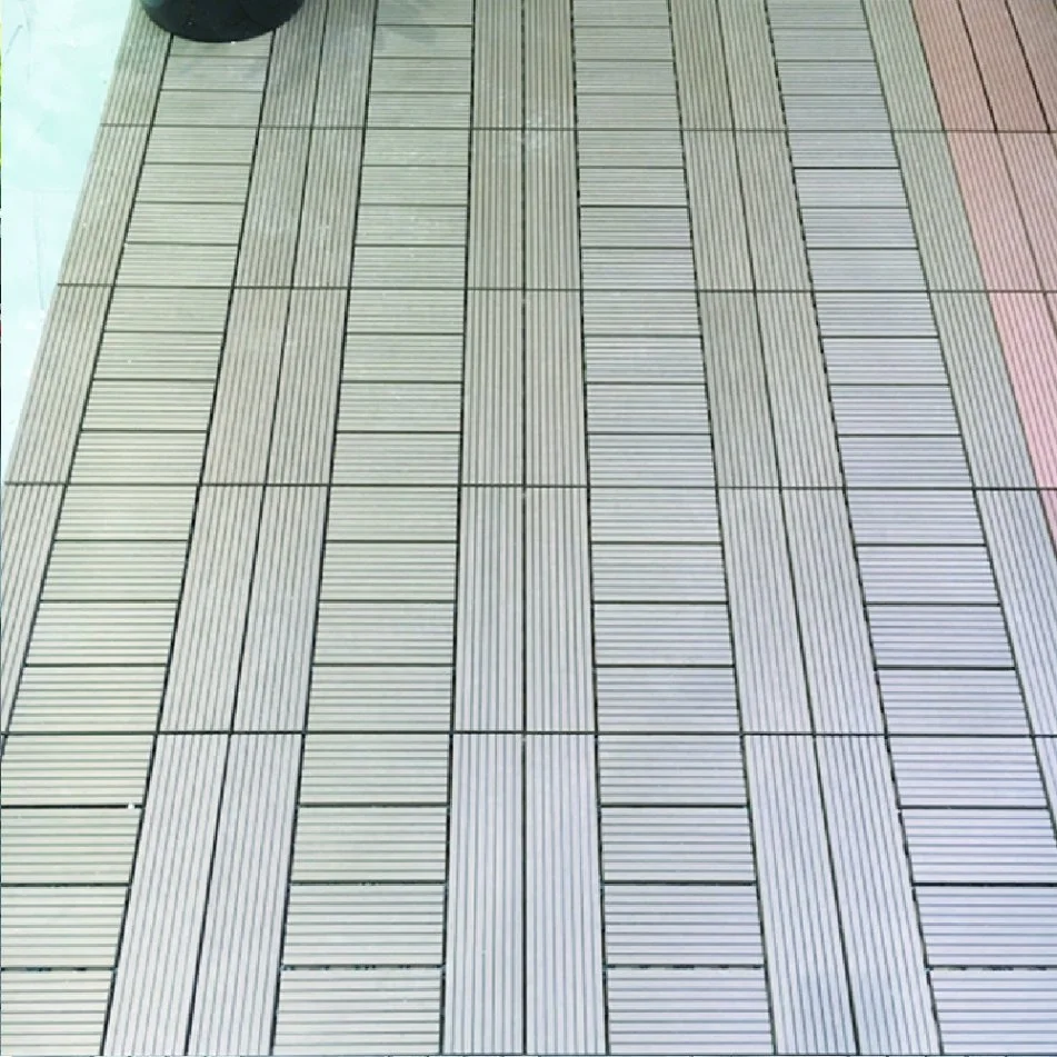 Factory Price Outdoor&Indoor Deck Tiles Interlocking DIY WPC Floor Tiles