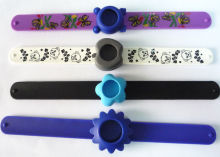 Hot Sale Band Watch Bands, Silicon Snap Strap Silicone Interchangeable Rubber Watch Straps