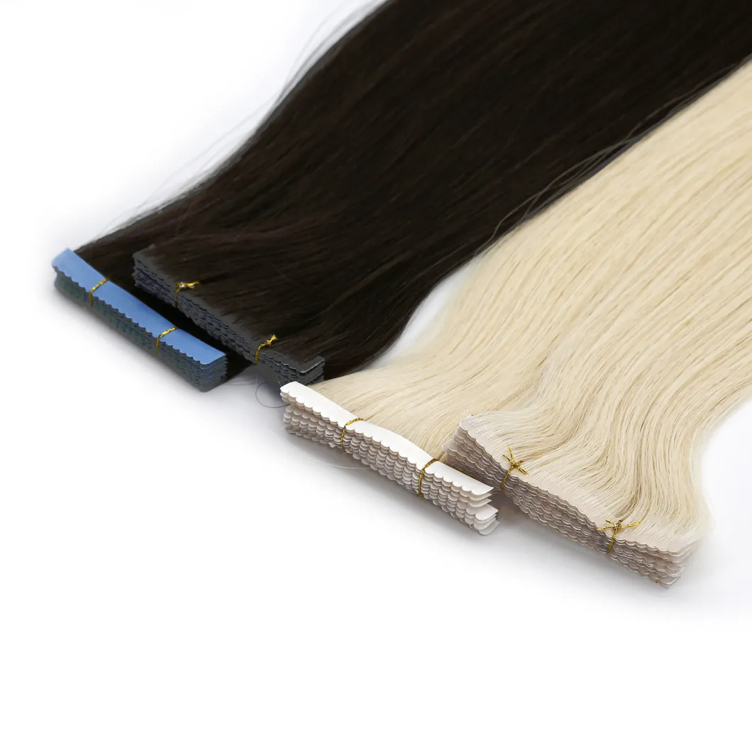Human Hair Extension Virgin Remy PU Tape on Hair Straight Long Size Brazilian Hair