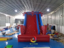The newest product high quality spiderman model inflatable slide